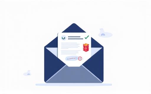 Ilustrace emailu s potvrzením o platnosti známky