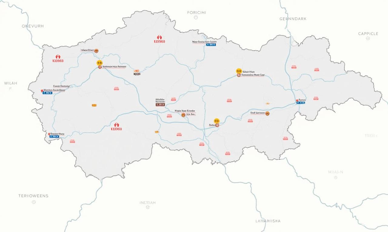 Detailní mapa zpoplatněných dálničních úseků v České republice